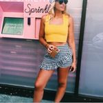 LF Seek The Label Bandage Crop Top Tank Square Neck Yellow Small Preppy Beachy Chic Photo 1