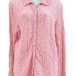 J. Jill Light Pink Pearl Button Textured Button Photo 0