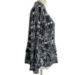 Habitat  Size Small  Top Blouse Button Down Collared Abstract Art to Wear Photo 2