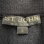 St. John  Basics Women's Black Santana Knit Pencil Skirt Size 6 Classic Old Money Photo 4