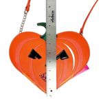 Betsey Johnson  Halloween XOGINGER Kitsch Pumpkin Orange Crossbody Bag Purse Photo 5