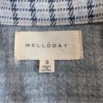 MELLODAY  Plaid Notch Lapel Open Front Trench Coat in Gray Plaid Small Photo 11