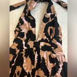 Diane Von Furstenberg DVF Target XS Halter Leopard Neutral Jumpsuit  NWOT Photo 5