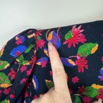 Saloni Womens Lea‎ Floral Wrap Mini Dress Multicolor Sz 2 | Feminine Colorful Black Photo 8