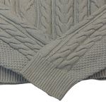 RE/DONE  Womens Cable Knit Cropped Sweater Sz M Fisherman Preppy Coastal Grandma Photo 6