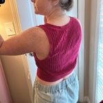 Free People Saturday Morning Crop Top Magenta Photo 1