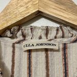 Ulla Johnson  Rosalind Dress in Cream Size 4 Women’s Striped Metallic Photo 3