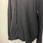 Claudia Nichole Black Cashmere Zip Up Hoodie Sweater Rhinestone Skull Goth Emo Size XL Photo 3