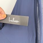 Lulus Tier Elegance Navy Long Sleeve Tiered Maxi Dress Size 2X Blue Photo 8