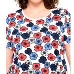 Tommy Hilfiger 🆕 Plus 0X Floral Print Top Shirt Photo 2