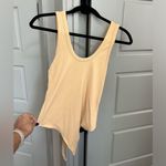 Abercrombie & Fitch Ribbed Bodysuit in Light Orange Photo 1