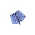 American Eagle  Blue, White and Orange Striped Shorts Photo 2
