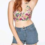 PINK - Victoria's Secret NWT Victorias Secret PINK High Waisted Cut Off Jean Shorts Size 28 Photo 0