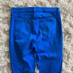 L'Agence Bright Blue L’AGENCE Stretchy Denim Jeans Pants w/ Distressed Ankle Hem Photo 6