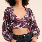 Cleobella NEW NWT  Valencia Wrap Cotton Long Sleeve Top size large women’s boho Photo 0