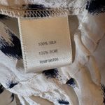 Rebecca Taylor  100% Silk Peasant Blouse Ikat Print Size 8 Photo 4