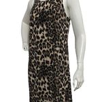 INC  Womens Small brown sand Leopard Halter Keyhole soft casual Party Dress Photo 3