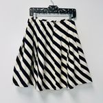 Outback Red Women’s Black/ Cream White Pleated Striped Layered Circle Skirt Size XS Photo 5
