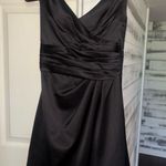 David's Bridal  Black Cocktail Mini Dress Photo 0