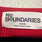No Boundaries Red Ridded Sweater with Rhinestone Embellishments New size medium Photo 7
