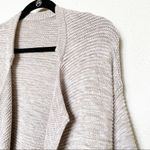 Gap  Lapel Heavyweight Open Long Length Cardigan Oatmeal Heather Size Small Photo 1