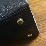 Coach  Charlie Convertible Black Leather Peppled Tote Adjustable Crossbody Gold Photo 5