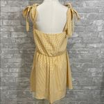 Dry Goods 21 Saints Yellow Gingham Mini Dress Size L Photo 2