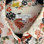 Equipment  Essential Silk Shirt White Multi Floral Silk Sz XS Photo 4