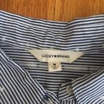 Lucky Brand  women’s  Blue and White Striped Shirt Photo 1