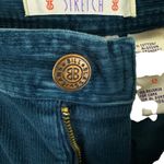 Bill Blass Vintage  Y2K Teal Cotton Straight Leg High Rise Corduroy Pants Size 12 Photo 3