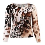 Women Cheetah Print Sweater Set Sz. Med NWOT Passioni Brand 2 in one Sweater Set Brown Photo 2
