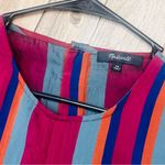 Madewell Button Back Tie Tee in Rosalinda Stripe sz XS Photo 2