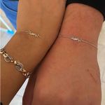 Saint Laurent YSL Cassandre Monogram Palladium Logo Charm Bracelet Silver Photo 2