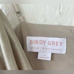 Birdy Grey Lydia Dress Shiny Satin Champagne, mermaid skirt, cowl neck; size 3X Photo 3