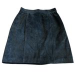 Faded Glory  Retro Vintage Y2K Genuine Leather Black Suede Skirt Size Medium Photo 4