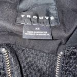 TROUVE Black Textured Bomber Jacket Full Zip Pockets EUC Size XS Photo 7