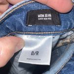 EXPRESS mom jean high rise sz 0R distressed jeans Photo 1