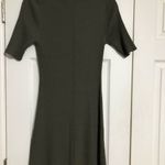 Everlane The Knit Polo Dress Collared Ribbed Short-Sleeve Midi olive new large Photo 10