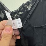 Victoria's Secret Vintage Victoria’s Secret Silk Black Lace Slip Photo 6