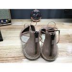 Eileen Fisher D'Orsay Lee Espadrille Sandals Women's Pink Leather Back Zip Photo 2