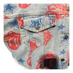 Fantastic Fawn The Rolling Stones Stars & Tongue Graphic Jacket Size Small NWT Photo 4