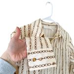Chloé Silk Chain Print Seedpearl Beige Blouse Photo 10