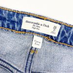 Abercrombie & Fitch Curve Love High Rise Mom Jeans: Medium Ripped Wash Photo 13