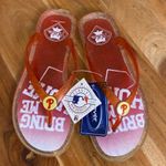 Phillies Flip Flops Jelly Sandals Red Size Size Small Photo 1