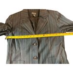 Rafaella Black Rainbow Pin Stripe 3/4 Sleeve 2 Button Stretch Blazer 8 NWT Photo 8