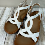 Soul Naturalizer Smooth White Faux Leather Solo Sandal Size 7M NWB Photo 0