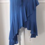 CeCe Ruffle Midi Dress The Dixie V-Neck Blue Size 4 NWT $139.00 Photo 7