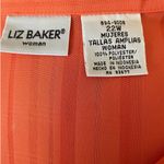 Liz Baker  Women Tunic‎ Top 22W Orange Button Up Career Workwear Modern Flowy Photo 1