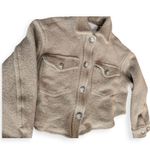 Aritzia Wilfred Free The Ganna Cropped Shirt Jacket Wool Photo 5