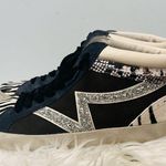 Gianni Bini Womens Elleinaa High Top Leather Sneakers zebra stripe size … Photo 1